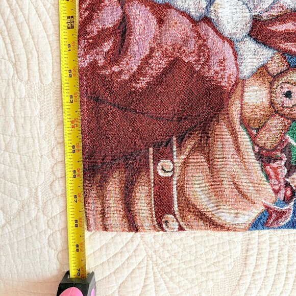 Retro Santa Claus Christmas Holidays Tapestry Table Runner 11.5" x 68" - Picture 8 of 9